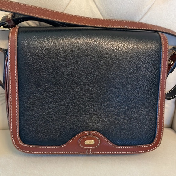 Bally vintage flap cross body pumices GENUINE pebble leather lots of space retro - Picture 1 of 16